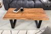 riess-ambiente Couchtisch MAMMUT 120cm natur / schwarz (Einzelartikel, 1-St), Wohnzimmer · Massivholz · Metall · Baumkante · Industrial Bild 4