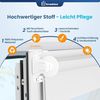 Grandekor Doppelrollo Klemmfix ohne Bohren Weiß 55x150 cm(Stoffbreite 51cm) Fenster Rollos für innen Klemmrollos Duo Rollos für Fenster ohne Bohren mit Bohren Privatschutz UV-Schutz Zebrarollo Bild 4
