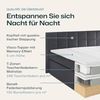Möbelfreude Boxspringbett Bea, gesteppt, 7-Zonen Taschenfederkern, Visco Topper Polsterbett, Anthrazit H2, 160x200 cm Bild 4