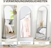 HOMCOM Standspiegel 150 x 50 cm Wandspiegel mit Ständer, Bogen-Design (Ganzkörperspiegel, 1-St, Stehspiegel), für Wohnzimmer, Schlafzimmer, Schwarz Bild 5