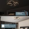 doporro Deckenleuchte LED-Pendellampe Schlicht Lampe dimmbar mit Fernbedienung Alivetta25036, 3000K-6400K drei verstellbare Temperatur, Dual-Control LED-Deckenlampe Bild 3
