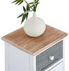 CARO-Möbel Kommode Salva Schubladenschrank Standregal Aufbewahrungsregal in weiß, Shabby Chic Vintage Look, 5 Schubladen Bild 5