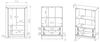 Sideboard Terni Kommode 153x42x85cm silbergrau Bild 3