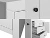 Sideboard Terni Kommode 153x42x85cm silbergrau Bild 5