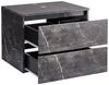 Wandmontierter Waschbeckenunterschrank SERRA 60 cm Schwarzer Marmor Bild 4