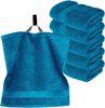 Lashuma Seiftuch Linz, (Set, 6-St), kleine Gästetücher Petrol 30x30 cm Bild 3
