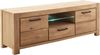 Lomadox Lowboard SELISTE-06, Massivholzmöbel, Eiche massiv geölt, 192cm breit, LED-Beleuchtung Bild 3