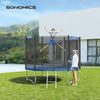 SONGMICS Trampolin Randabdeckung, 100% UV-beständig, Reißfest, PVC, Blau, 366,0 cm Bild 2