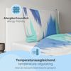etérea Microfaser Bettwäsche Lex Blau 200x220 cm + 2Stk 80x80 cm Bild 3
