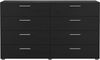 Dmora - Kommode Solene, Wohnzimmerbuffet, Wohnzimmer-Sideboard, Moderne Küchen-Speisekammer, 140x40 h82 cm, Schwarz Bild 5