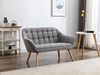 Vente-unique - CASERTA Sofa Stoff Grau - B 73 cm x H 77 cm x L 127 cm Bild 2