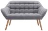 Vente-unique - CASERTA Sofa Stoff Grau - B 73 cm x H 77 cm x L 127 cm Bild 4