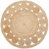 Teppich beige Jute ø 120 cm AHLAT Bild 4