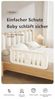 habeig Babybett Bettgitter Babygitter 120x47cm Rausfallschutz extrem stabil, 120 cm breit Bild 5