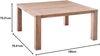 Teak-Tisch Moretti grey-wash 160 x 160 x 75 cm Bild 3