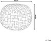 Pouf HOPA Schwarz Samtstoff 45 cm 45 cm Bild 3