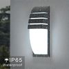 Comely 2 Stück LED Wandleuchte Innen/Außen, IP65 Wasserdichte Wandleuchte Aussen Anthrazit, LED Wandlampen für Außen Garten Terrasse Innenhöfe Balkon, Schwarz, Kaltes Weiß 6500K Bild 2