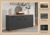 Home affaire Sideboard Bajo (1 St), Kommode mit 4 Türen und 1 Schubkasten – (B/T/H) 180/42/85 cm Bild 5