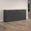 Home affaire Sideboard Bajo (1 St), Kommode mit 4 Türen und 1 Schubkasten – (B/T/H) 180/42/85 cm Bild 2