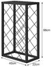 DanDiBo Weinregal Metall Schwarz Stehend 96434 Flaschenregal 68 cm Weinhalter Flaschenhalter Modern für 20 Flaschen Bild 2