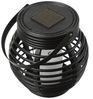 MARELIDA LED Solarleuchte LED Solar Laterne mit LED Kerze Rattan Korboptik Tischleuchte Sensor, LED Classic, warmweiß (2100K bis 3000K) Bild 4