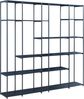 Standregal Rælingen 180x180x33 cm Schwarz [en. casa] Bild 4