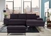 CAVADORE Schlafsofa Lina Ecksofa mit Schlaffunktion, Bettkasten, Longchair und Steppung im Sitz / 270 x 85 x 163 / Flachgewebe: Dunkelgrau Bild 2