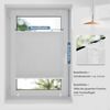 Sanfree Plissee Klemmfix Plisseerollo ohne Bohren Hellgrau B85 x H130cm inkl. Klemmträger Blickdicht und lichtdurchlässig Jalousie Faltrollo Sichtschutz und Sonnenschutz Rollo für Fenster & Tür Bild 5