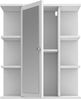 Forte IPSARION Spiegelschrank Bad L/R 60, moderner Badschrank mit 1 Tür, Holzwerkstoff, Weiß, 60 cm breit x 68,7 cm hoch x 25,8 cm tief Bild 5