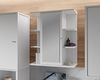 Forte IPSARION Spiegelschrank Bad L/R 60, moderner Badschrank mit 1 Tür, Holzwerkstoff, Weiß, 60 cm breit x 68,7 cm hoch x 25,8 cm tief Bild 2