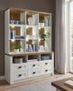 Buffetschrank Seyne in weiß Pinie und Eiche Landhaus 130 cm Bild 2