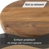 DESIGN DELIGHTS Beistelltisch BEISTELLTISCH "WOODS", Mahagoni, Äste Couchtisch, Holzhocker Bild 5