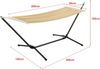 Hängematte Surte mit Gestell 200x100 cm Beige [en. casa] Bild 3