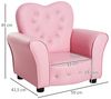 HOMCOM Sessel Kindersessel Prinzessin Bild 3