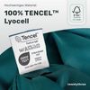 twenty:three® Bettwäsche Lyocell Bettwäsche Juice Petrol, 100% TENCEL™ Lyocell, Atmungsaktiv, Ultraweich, Eukalyptusholz u.a, Nachhaltig, 135 x 200 Bild 2