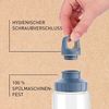 Emsa Drink2Go Eco Trinkflasche, 0,7 Liter, wiederverwendbar, auslaufsicher, ISCC-zertifiziertes Tritan renew, Öko-Design, Schraubdeckel, Spülmaschinengeeignet, Blau, N3033500 Bild 3