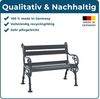 Blome Parkbank Gartenbank Bank Linderhof 2-Sitzer anthrazit NEU Bild 3