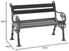 Blome Parkbank Gartenbank Bank Linderhof 2-Sitzer anthrazit NEU Bild 2