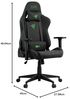 Strong Gaming-Stuhl Tarok Essentials X Cloth by Zen, atmungsaktiver Stoffbezug, Lendenkissen und Kopfkissen, bis 130kg Bild 2