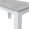 Dmora - Fester Lowell-Tisch, EsszimmerRegal, moderner Konsolentisch für Wohnzimmer oder Küche, 109 x 67 x 78 cm, Weiß und Zement Bild 5