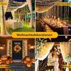 Montegoni LED-Lichterkette 2m 280 LEDs Christbaumbeleuchtung mit Ring, 8 Stränge, 8 Modi, weihnachtsbaumbeleuchtung IP65 Wetterfest, Memory und Timer Funktion Bild 5
