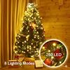 Montegoni LED-Lichterkette 2m 280 LEDs Christbaumbeleuchtung mit Ring, 8 Stränge, 8 Modi, weihnachtsbaumbeleuchtung IP65 Wetterfest, Memory und Timer Funktion Bild 2