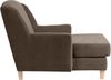 XXL Sessel Karil Bezug Veloursstoff Buche natur / sahara 21885 Bild 4