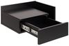 AC Design Furniture Fia Nachttisch mit Schublade in Schwarz, 1 Stk, B: 40 x H: 16,5 x T: 32 cm, Kleiner Nachtschrank zur Wandmontage, Griffloses Wandregal, Moderne Nachtkommode Bild 3
