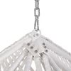 Luxus Hängesessel Style XXL Rattan Korb und Gestell Weiss mit Relaxkissen Braun Bild 5