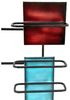 DanDiBo Weinregal Wand Metall Schwarz 8 Flaschen Schmal 96618 Design Flaschenregal Modern Weinständer Bild 4