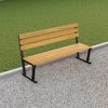 QLS Gartenbank Bankbeine BERLIN (Set 2 Stück, pulverbeschichtet), Bankgestell Bankfüße Beine aus Stahl schwarz Bild 2