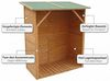 Kaminholzregal Brennholzregal Kaminholz Brennholz Regal Unterstand XXL Holz Bild 5