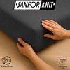EXKLUSIV HEIMTEXTIL Frottee Spannbettlaken 200 x 220 cm Anthrazit 80% Baumwolle 20% Polyester Öko - Tex Zertifiziert Bed-Sheet Bettlaken Spannbetttuch Topper Leinentuch Bild 5