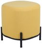 DRW Sitzsack aus Holz und Metall, gepolstert in Gelb und Schwarz, 38 x 38 x 41 cm Bild 1